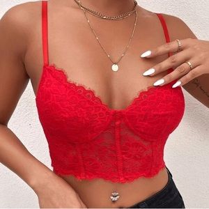 Red Corset Top